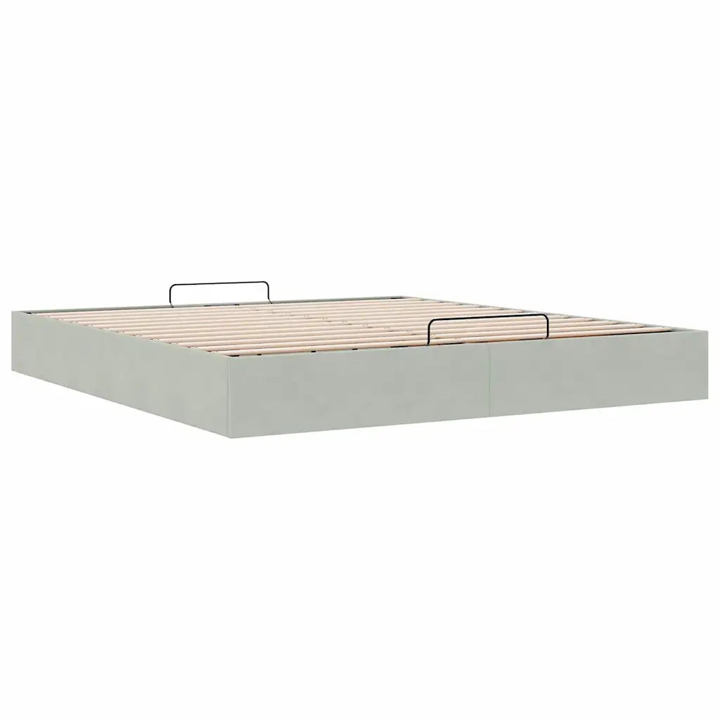 Struttura Letto Pouf senza Materasso 180x200 cm in Velluto 3310979