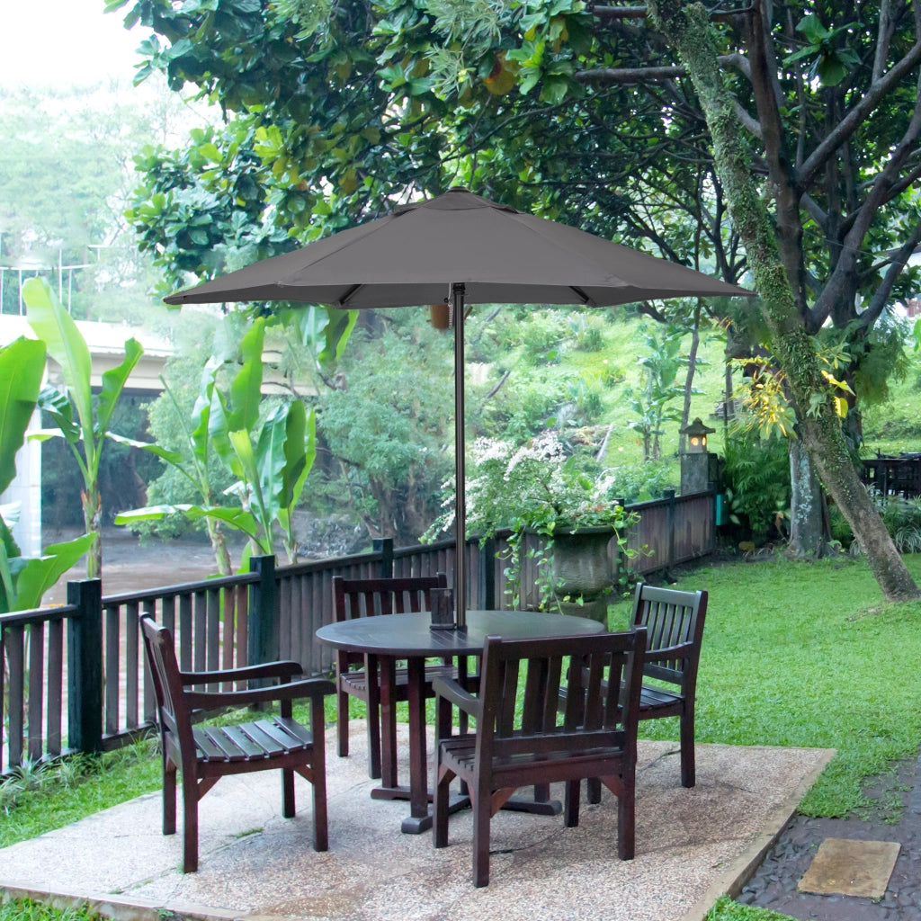 Ombrellone da Giardino 2x2 m ¨C zephmum ¨C Alluminio, Poliestere Grigio Scuro