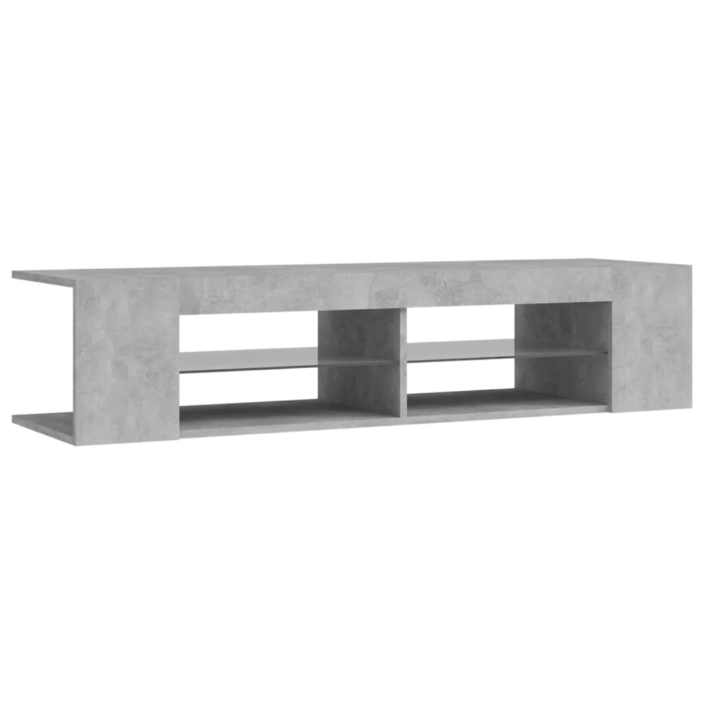 Mobile TV multimediale scaffale TV credenza mobile TV sala da pranzo soggiorno camera da letto con luci LED 135 x 39 x 30 cm grigio 02_0026529