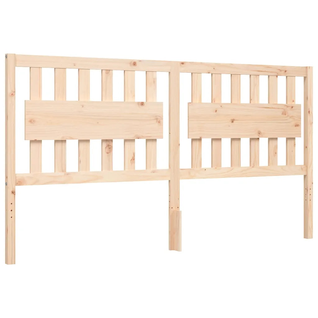 Giroletto con Testiera Super King Size-Struttura Letto in Legno Massello 569648