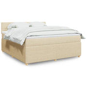 Giroletto a Molle con Materasso Crema 180x200 cm in Tessuto 3287540