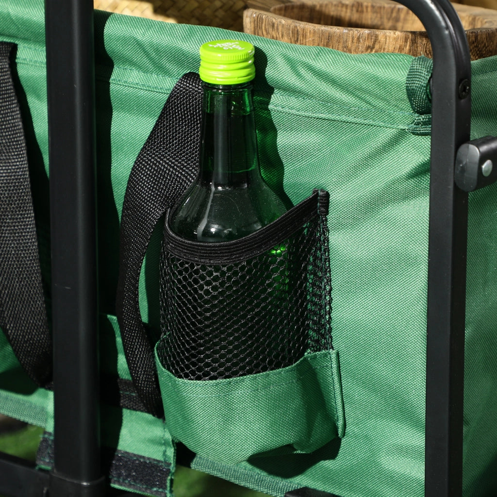 Carrello Trasporto Pieghevole ¨C zephmum ¨C Verde Scuro 83x50x99 cm