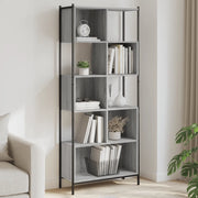 Libreria Grigio Sonoma 72x28x172 cm in Legno Multistrato 3213655