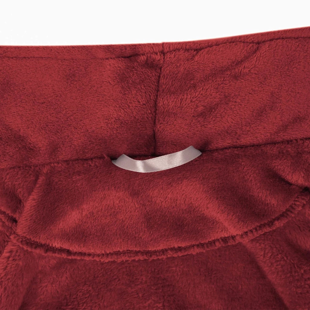 Accappatoio senza Cappuccio Rosso Bordeaux s Flanella CFW6282880