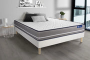Kit rete e materasso matrimoniale Actilatex pur 200x200cm - Spessore : 20cm - Lattice e memory foam - rigido