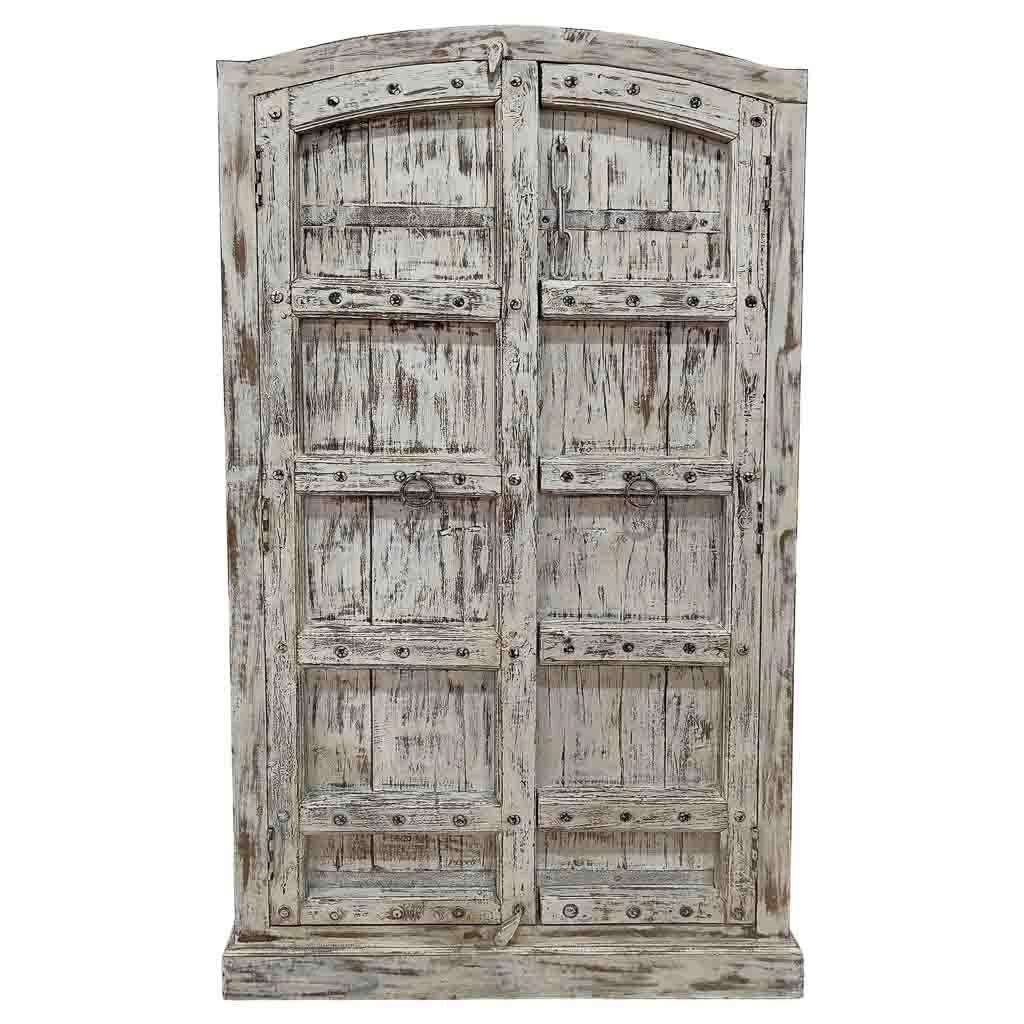 Armadio in legno grigio artigianale 107x42x191h cm