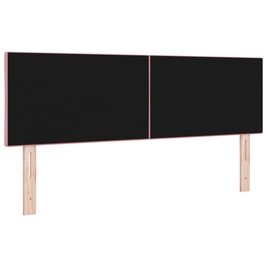 Testata LED a blocchi di diamante Rosa 160 cm Velluto