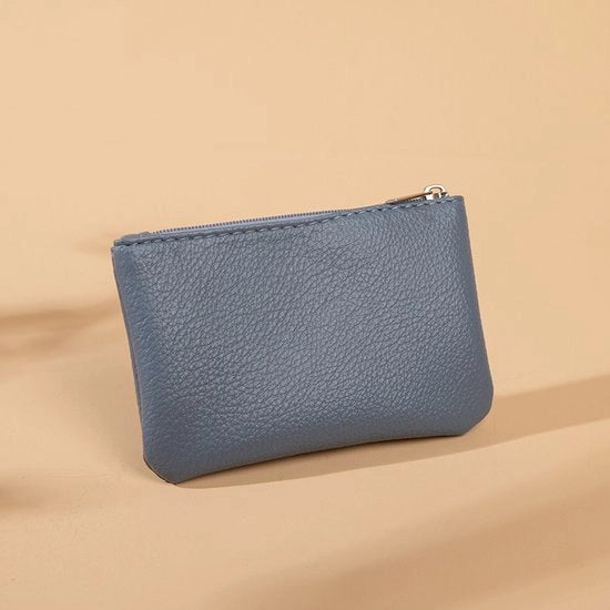 Borsa a portafoglio unisex con stampa di lichee, blu, 12,5 * 8CM