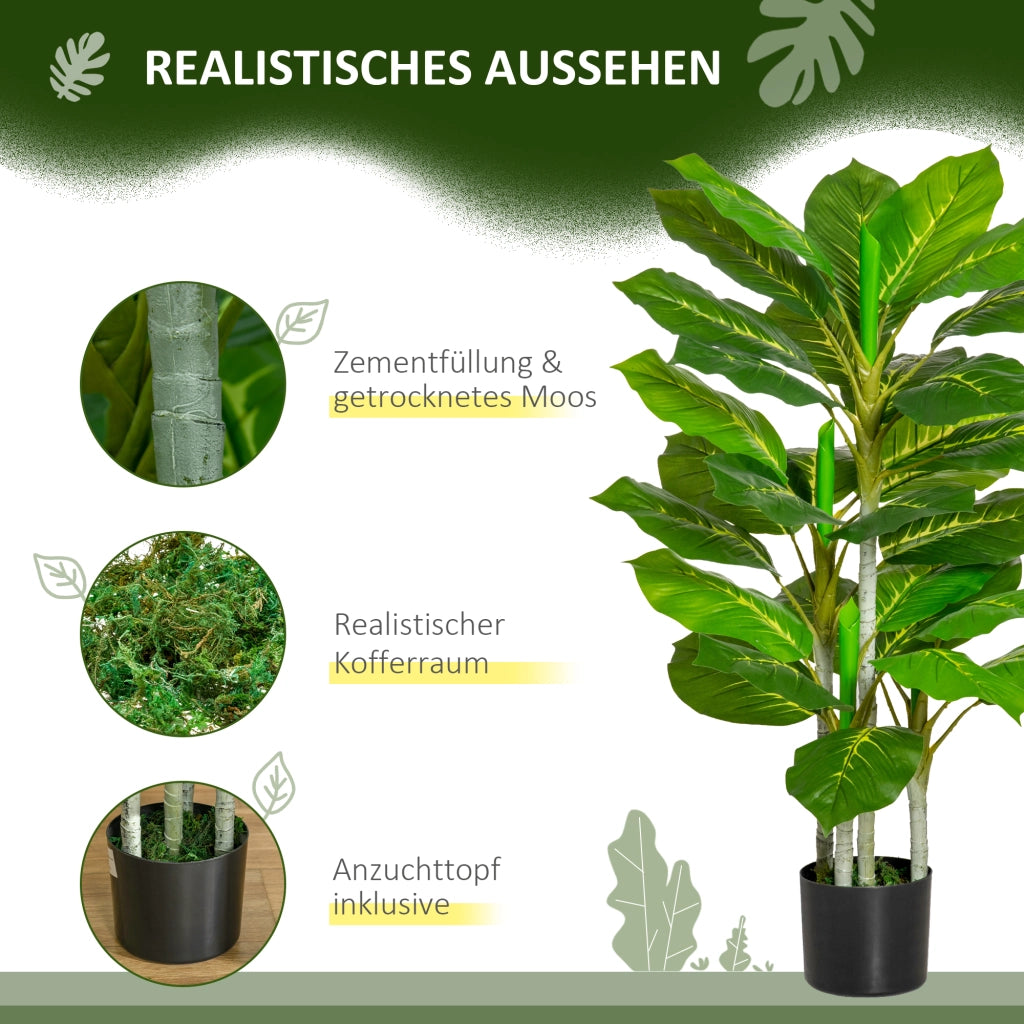 Albero Artificiale 95cm ¨C Xylo ¨C 33 Foglie con Vaso