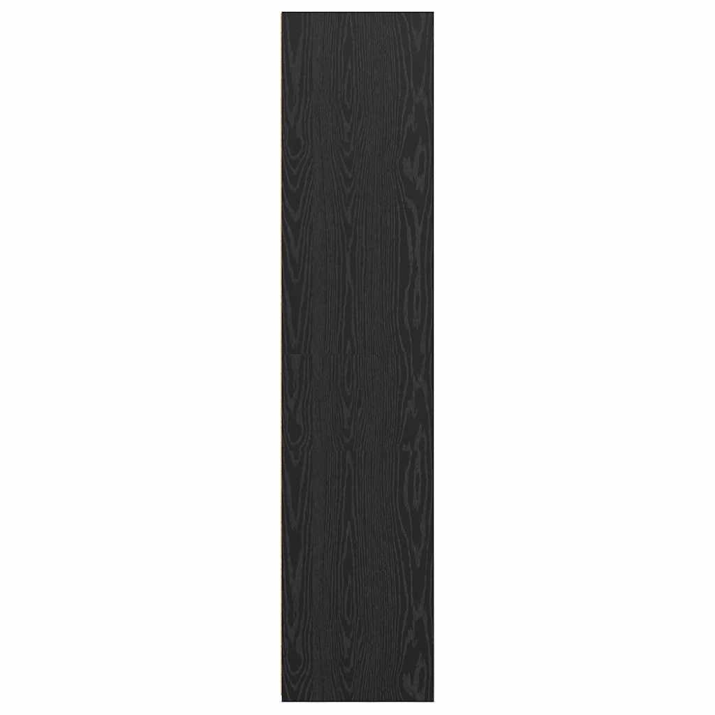 Mobile contenitore moderno 50 x 41 x 185 cm stile contemporaneo con finitura in legno ingegnerizzato nero liscio 02_0056111