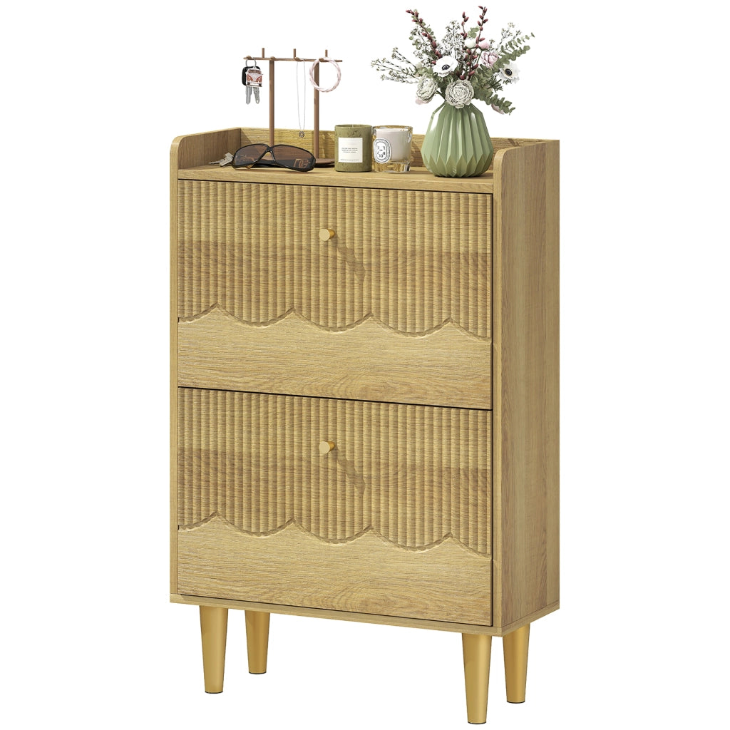 Scarpiera 12 paia con ante e cassetti salvaspazio ¨C zephmum ¨C 60x24x92cm