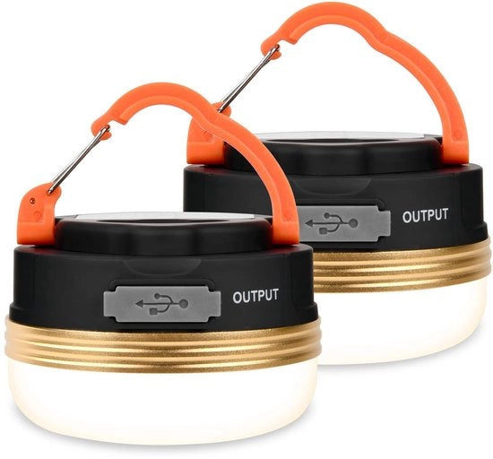 ONF3 - Lampada da Campeggio Ricaricabile - Lampada LED Portatile - Base Magnetica - Impermeabile - Luce SOS - Per Escursioni e Pesca