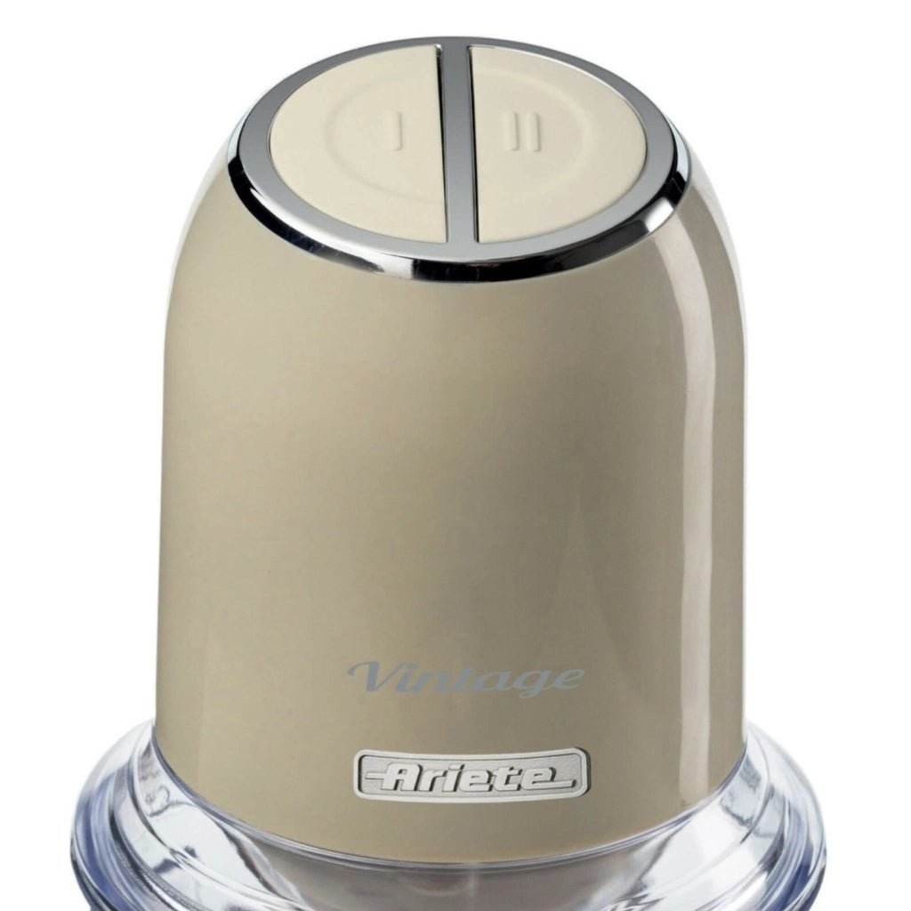 Ariete Tritatutto Verticale 0438 Vintage – 400W, 2 Velocità, 600ml, Lama in Acciaio, Design Iconico