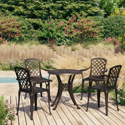 Set da Bistrot 5 pz in Alluminio Pressofuso Bronzo 3070607