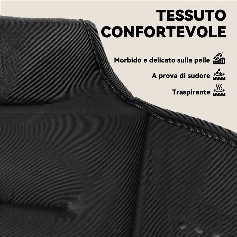 GIUBBOTTO ZAVORRATO 8 KG CON CINGHIE REGOLABILI E STRISCE RIFLETTENTI, IN NEOPRENE E SABBIA, 43X33 CM, NERO