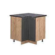 Mobile ad angolo cucina Fame-Line Antracite-oro/Rovere dorato 80.5 cm, PL Antracite Vicco