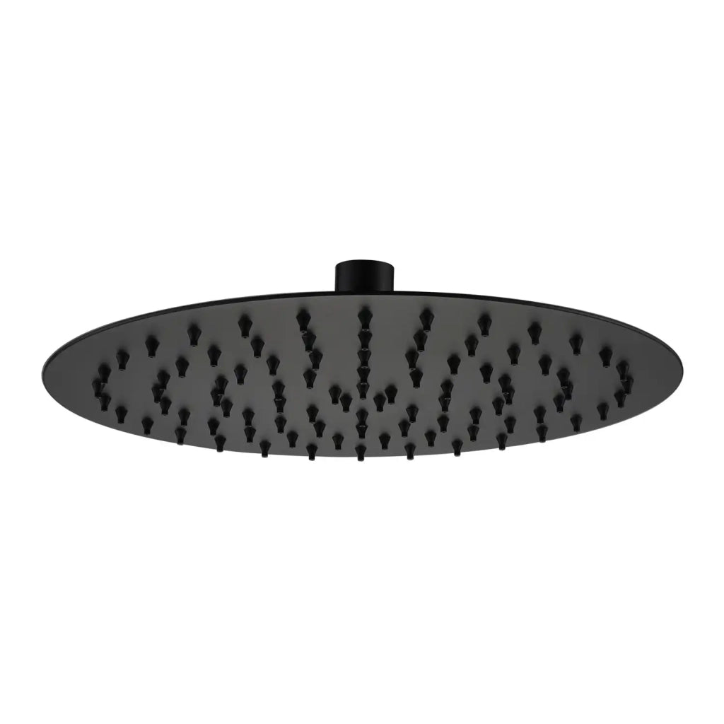 Soffione doccia ultraslim Ø 20 cm orientabile nero opaco