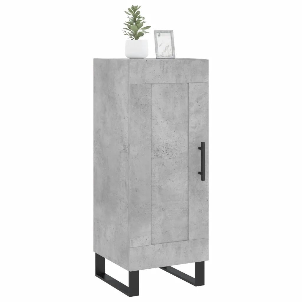 Credenza Grigio Cemento 34,5x34x90 cm in Legno Multistratocod mxl 79978
