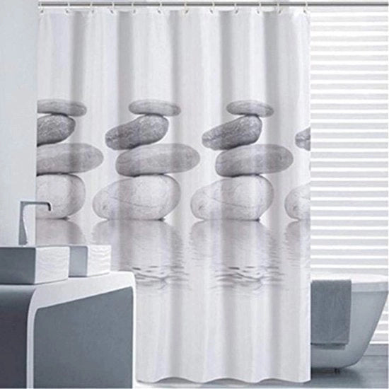 Douchegordino in tessuto 120x180 cm - Resistente alla muffa - Impermeabile - 12 anelli di fissaggio - Sostenibile e stile per la stanza da bagno