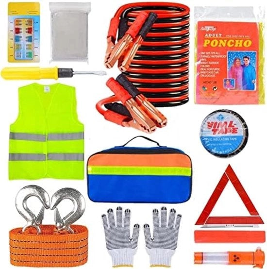 Set di Nidificazione Auto 12 in 1 con Attrezzatura di Sicurezza e Strumenti