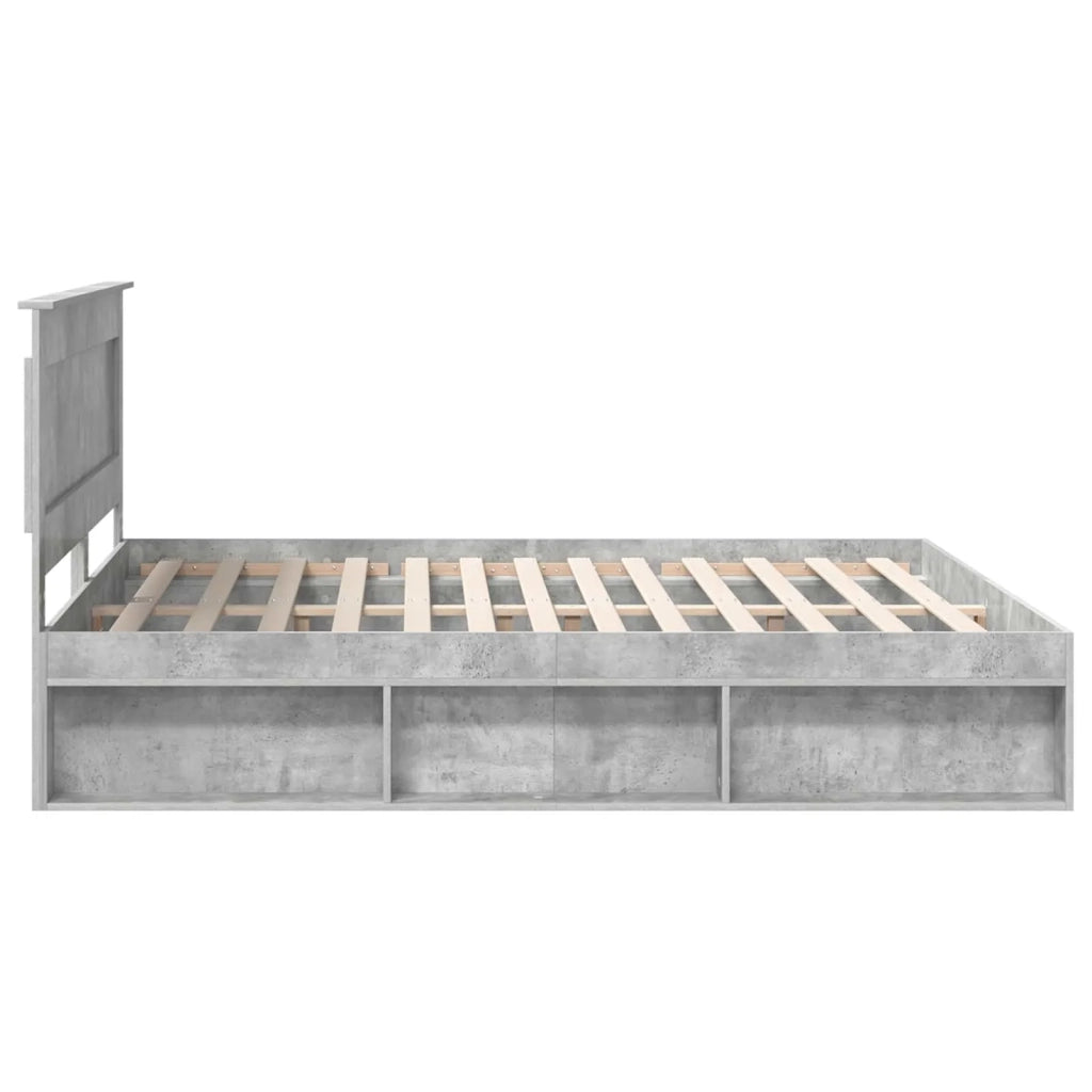 Struttura del letto Calcestruzzo 180 x 200 cm Pino massello 3410059