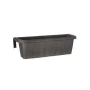 Fioriera Rondine Paglia 60 cm di Bama balcone con agganci regolabili vari colori ANTRACITE