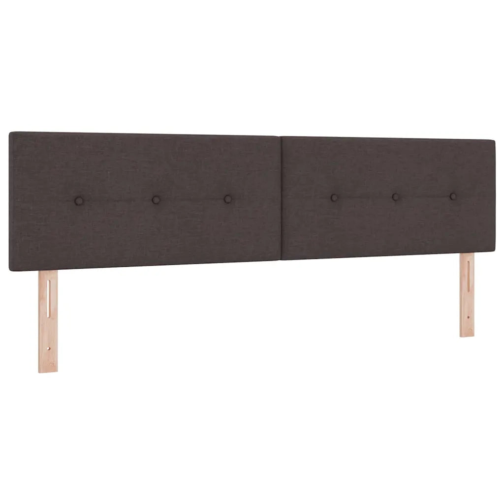 Testiera LED con strisce LED Marrone Scuro 180 cm Tessuto 3338151