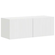 Mobile TV da parete 2 pz | Armadietto TV | Mobile Porta TV Bianco Lucido 39 x 31 x 29,5 cm
