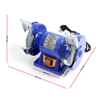 Smerigliatrice doppia 150W Ø mole 125mm Con mola a grana grossa e mola a grana fine