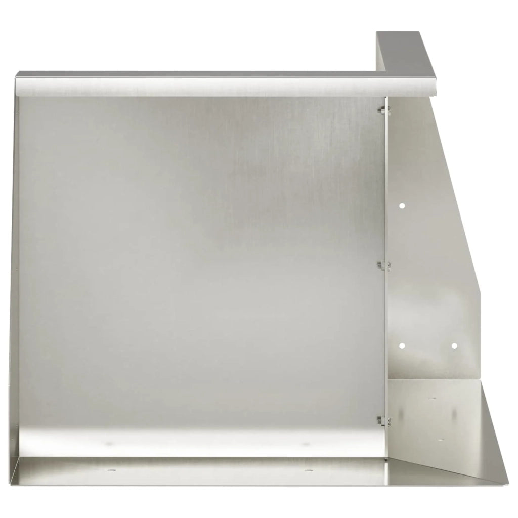 Muro di contenimento 50 x 50 x 30 cm Acciaio Inox Argento 8015165