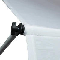 Tenda da Sole da Esterno 2x1.5m a Rullo con Manovella, Altezza e Angolazione Regolabile, Bianco