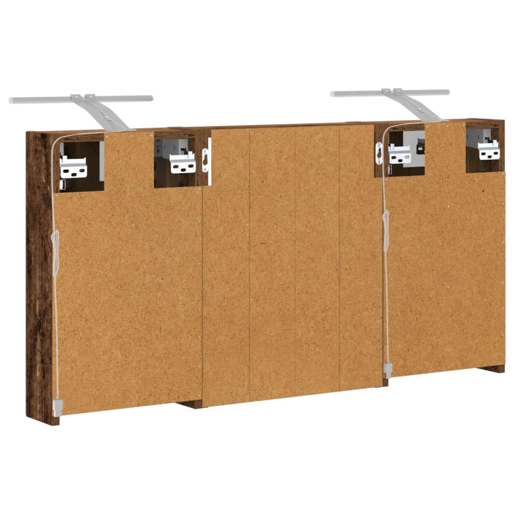 Set di Armadi da Bagno | Armadio da bagno con lo scaffale 3 pz 100 x 10,5 x 50 cm