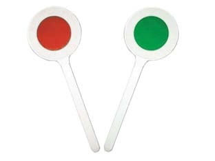 PALETTA DI SEGNALAZIONE IN ABS- - ø cm.15 - 5 pezzi