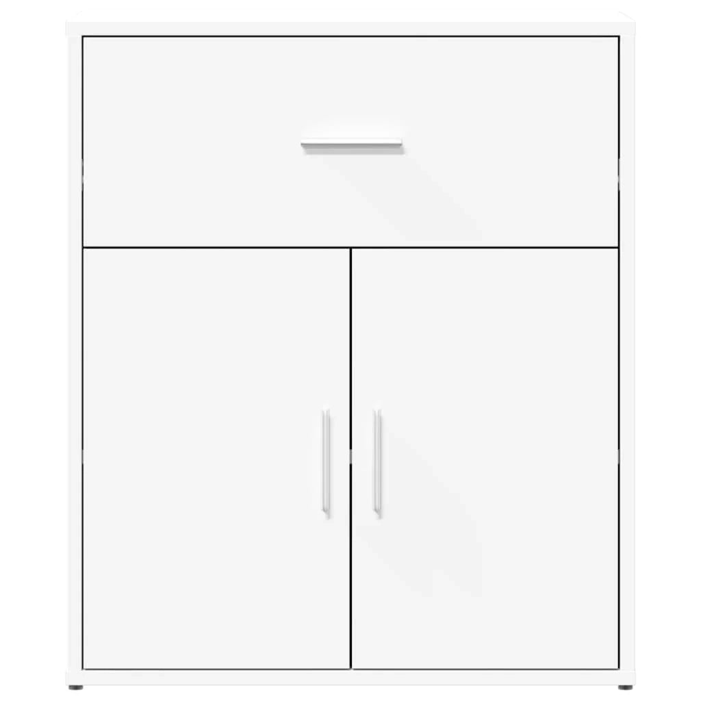 Buffet credenza cassettiera armadio mobile contenitore organizer per cucina soggiorno salotti set da 2 60 x 31 x 70 cm legno ingegnerizzato bianco 02_0036673