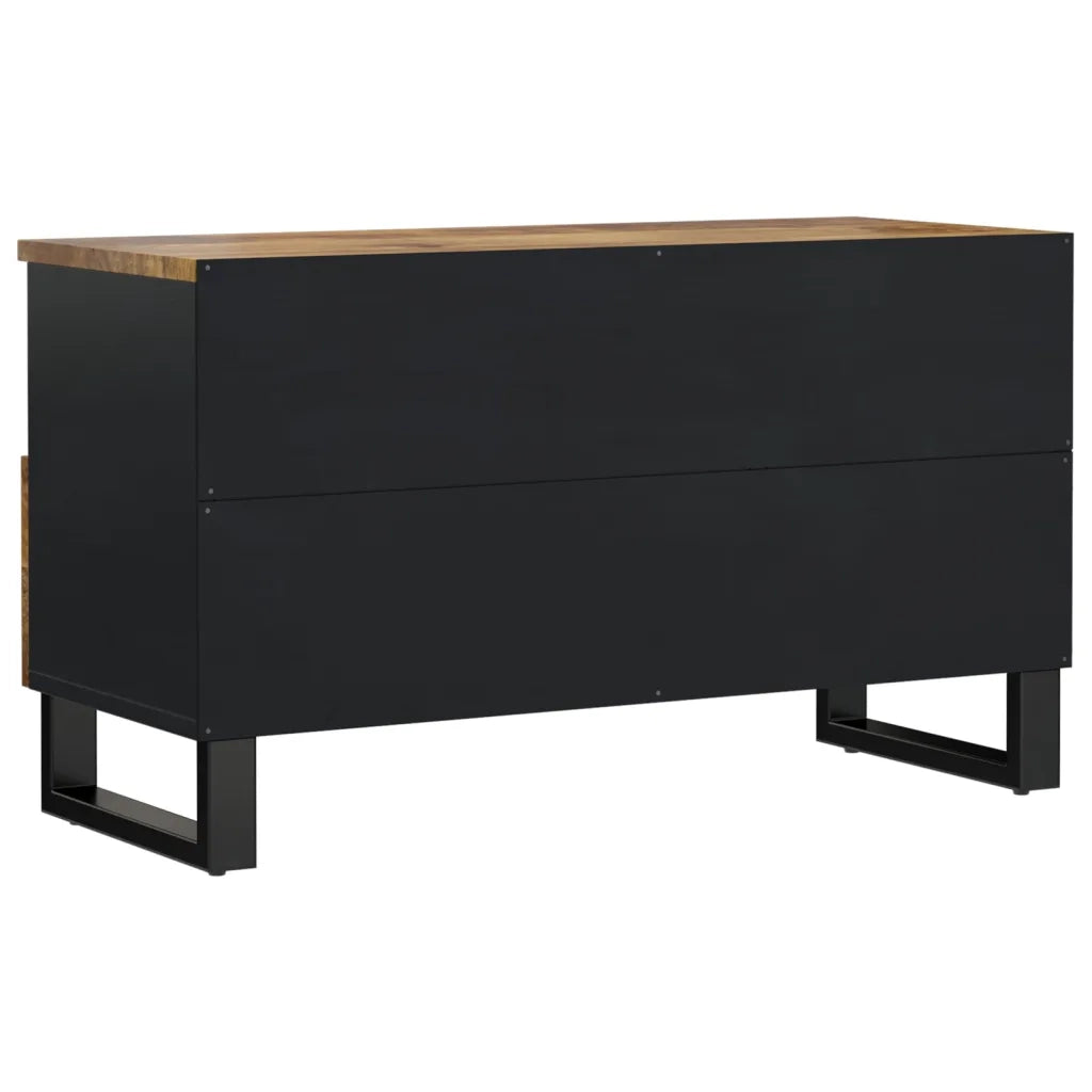 Mobile TV-Mobile per TV-Credenza TV 80x33x46cm Legno Massello Mango e Legno Multistrato 563465