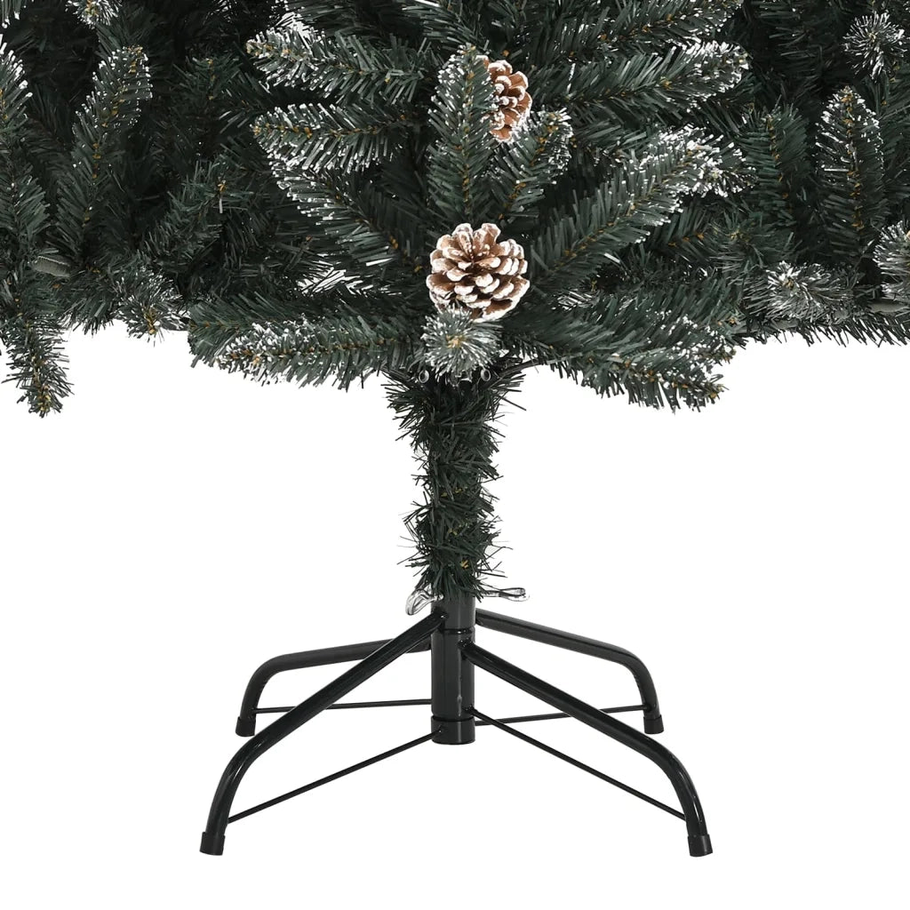 Albero di Natale Artificiale con Base Verde 180 cm PVC 345180