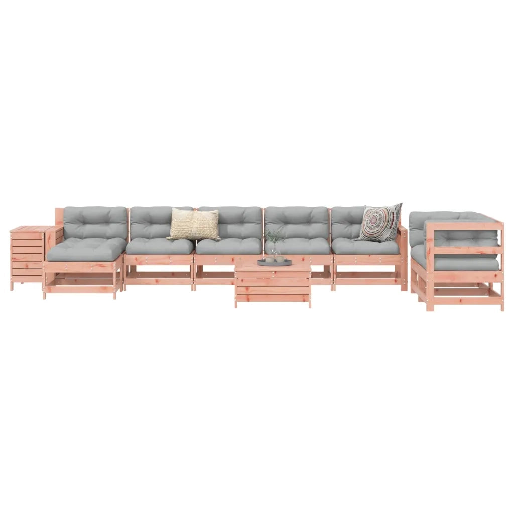 Set Divani da Giardino 10 pz in Legno Massello Abete Douglascod mxl 92802