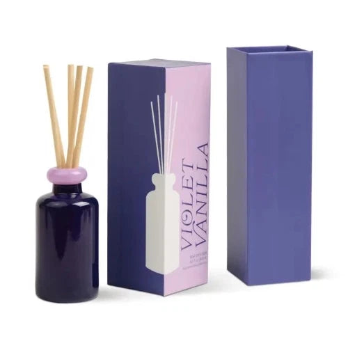 Diffusore in vetro impilabile da 94 ml (3,2 fl oz) viola e lavanda - Violetta e vaniglia