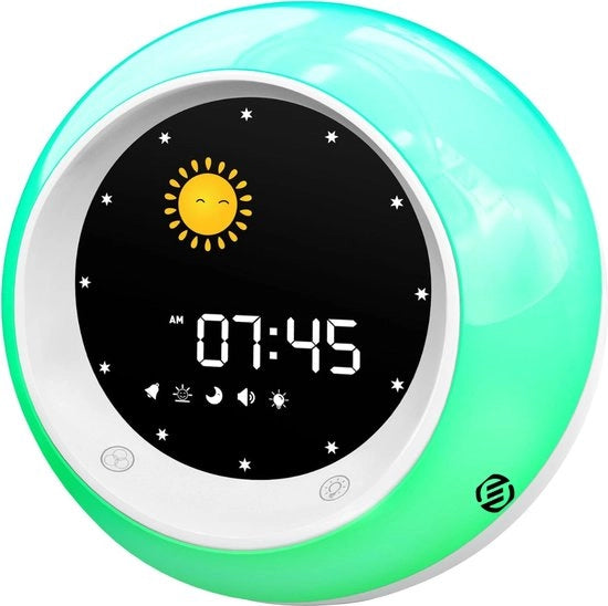 Allenatore del Sonno per Bambini - Sonno Trainer per Bambini - sveglia digitale - sveglia per bambini - Lampada da Notte - sveglia digitale per bambini