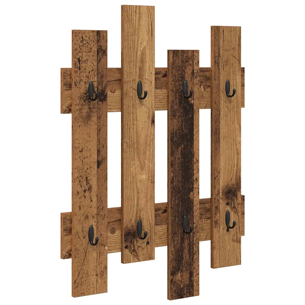 Appendiabiti a muro Legno vecchio 60 x 3 x 82 cm CFW7144877