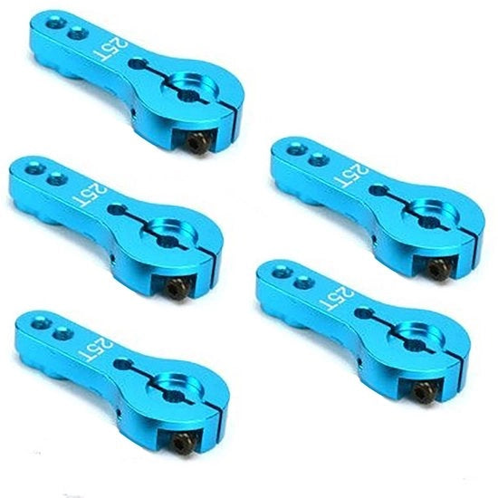 Servoarm in Alluminio 35mm - 25T - Compatibile con FUTABA GM995/GM996R - Risposta di Guida Migliorata - Incluso 5 Pezzi - Viti M3