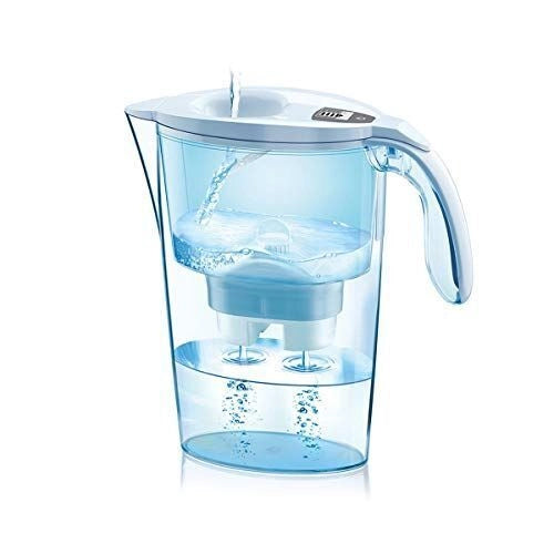 Laica J99601 Stream Line Caraffa Filtrante 2,3 L con 6 Filtri Bi-Flux Mineral Balance indicatore sostituzione colore Bianco