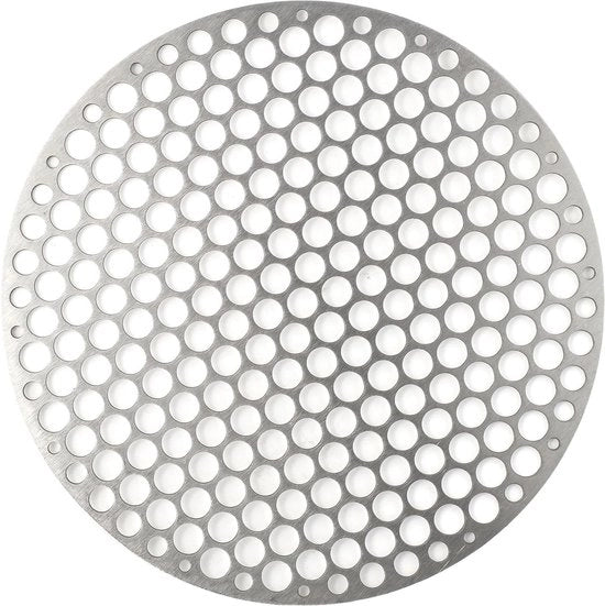 Griglia rotonda per barbecue e cucina - 30 cm acciaio inox