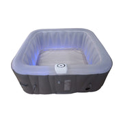 Spa gonfiabile quadrata a 4 posti - Sunspa - Fascia LED inclusa - Dimensioni : 155 x 155 cm