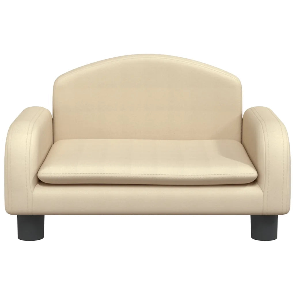 Divano per Bambini Crema 50x40x30 cm in Tessuto 3196368