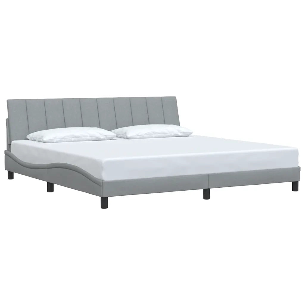 Giroletto senza Materasso Hanko Grigio Chiaro 200x200 cm Tessuto