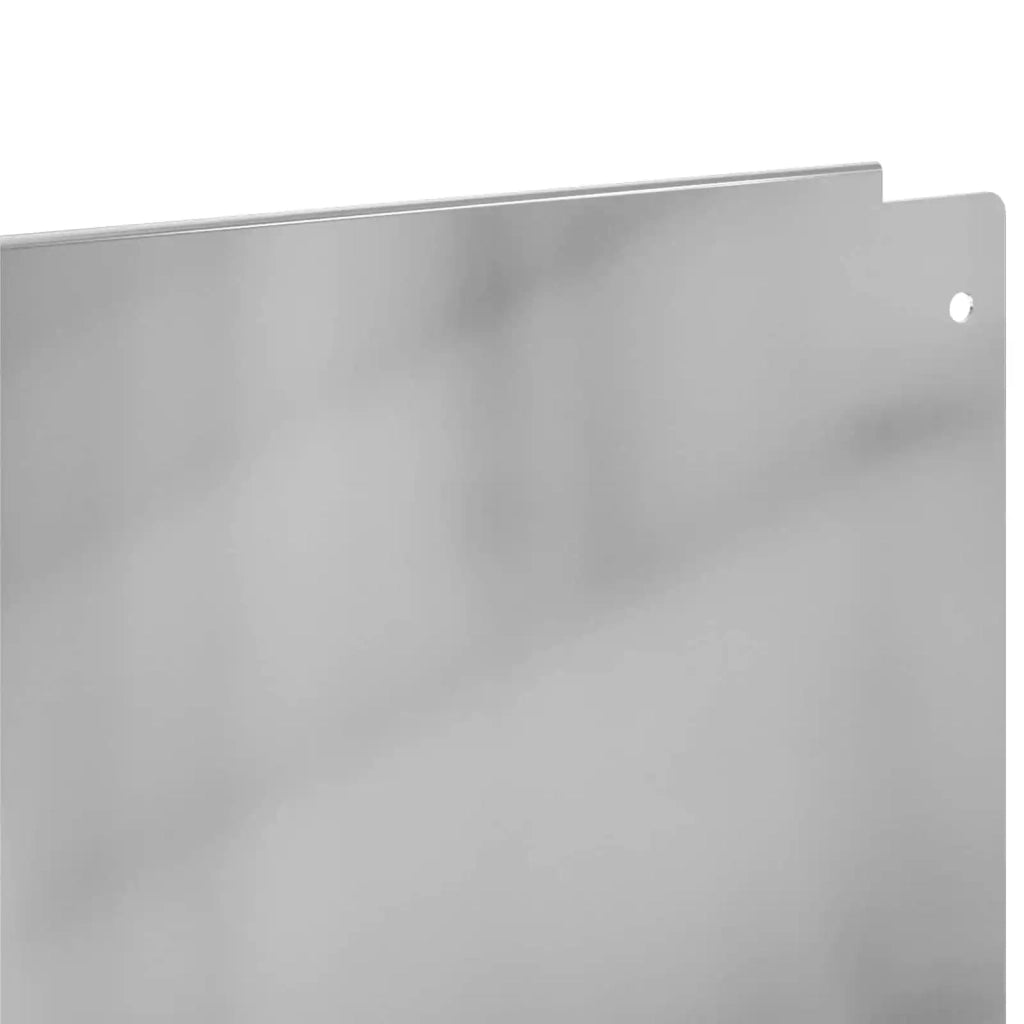 Bordura per Prato 30 pcs 100 x 15 cm Acciaio Argento 8008829