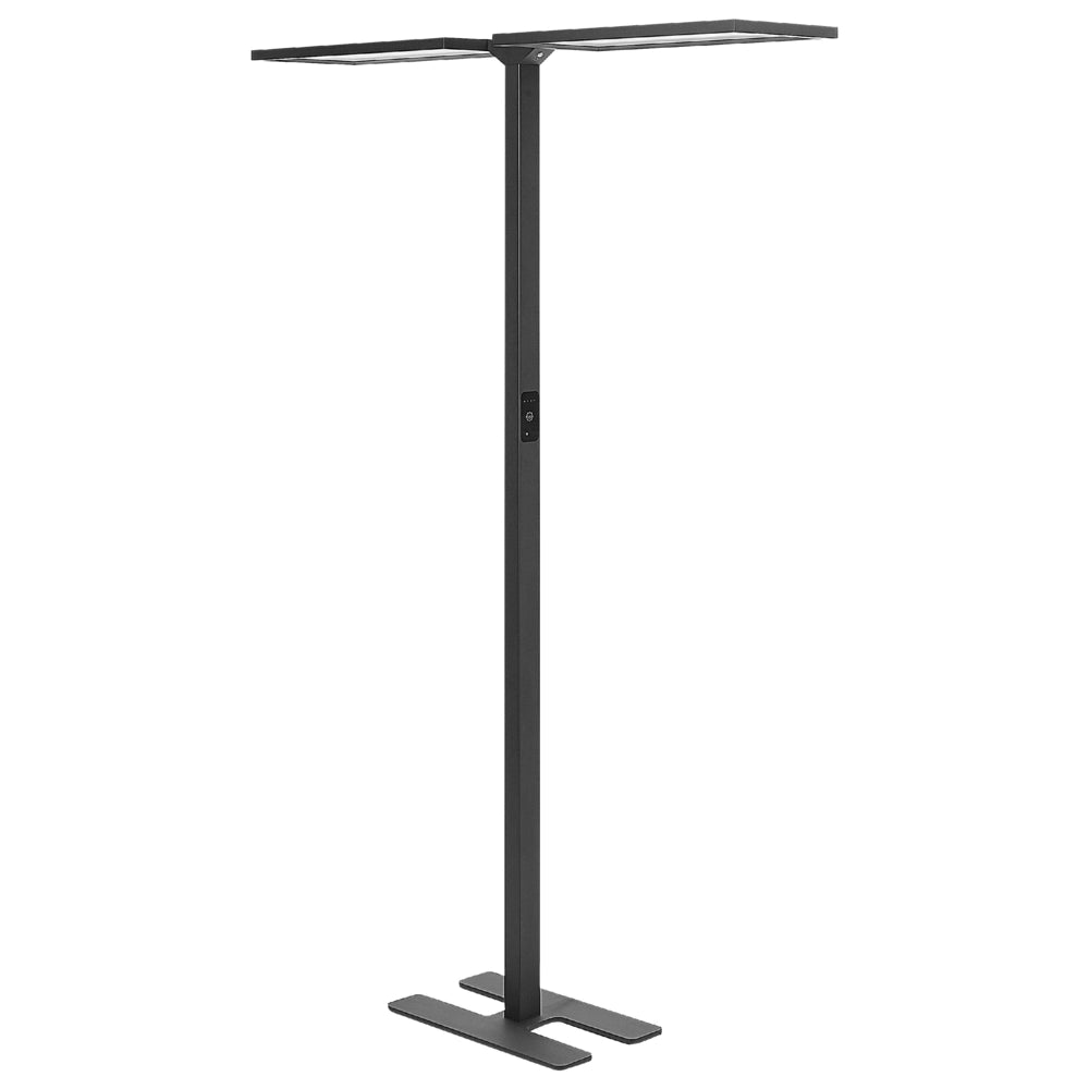 Lampada da terra a LED in metallo nero con sensore di movimento soggiorno camera da letto stile moderno