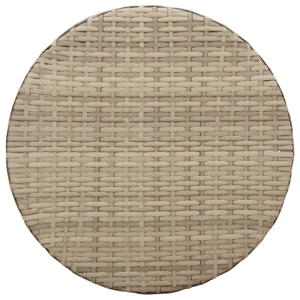 Set da BistrÃ² 3 pz con Cuscini Beige in Polyrattan