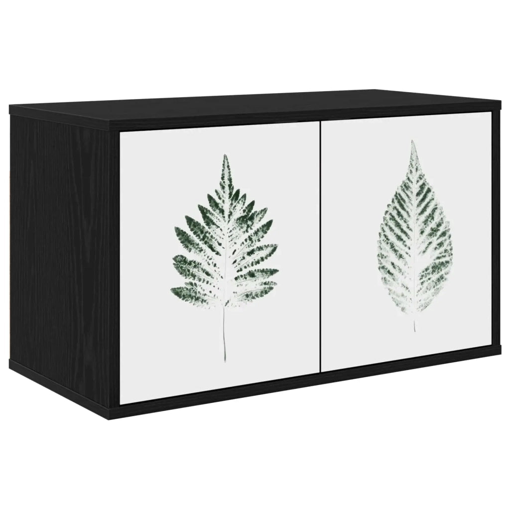 Mobile TV da Parete HANAU 69 x 33 x 40 cm Rovere Nero 8007142